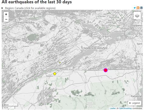 West Quebec earthquake felt in Cornwall