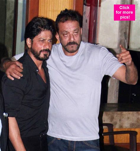 Shah Rukh Khan And Sanjay Dutt Hug And Chill Like Bros View Pics
