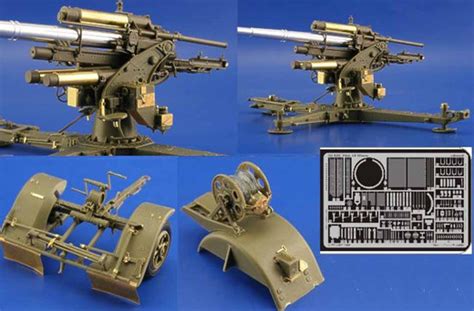 Eduard 35822 135 Etched Detailing Set For Afv Club Kits Flak 18 88mm