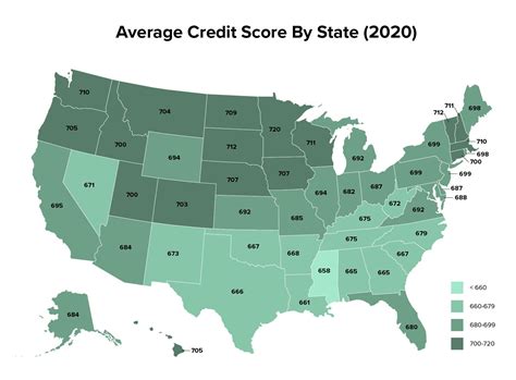What's The Average Credit Score In America By State? This Map Breaks It ...