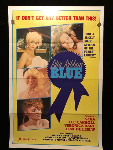 Original Blue Ribbon Blue One Sheet Movie Poster Seka Etsy