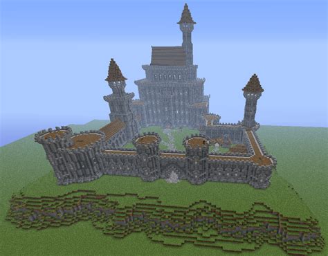 Made A Big Castle On Creative Minecraft