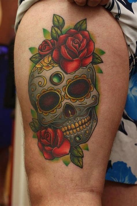 40 Sugar Skull Tattoo Meaning And Designs