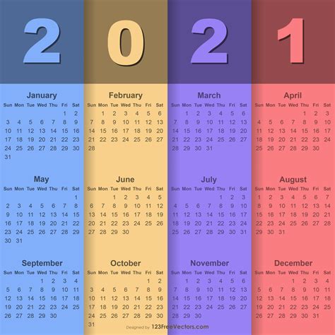 Free 2021 April Desk Calendar Design