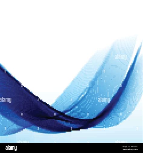 Blue Curve Abstract Background Vector Illustration Stock Vector Image