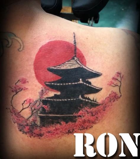 Asian Temple By Ron Goulet Tattoos