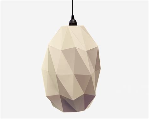 Diy Origami Lamp Shade Geometric Paper Lampshade Kumo Etsy