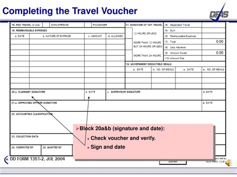 Military army travel voucher document apo46 with orders. PPT - Defense Finance and Accounting Service Defense ...