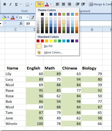 How To Change Background Color Based On Cell Value In Excel Change