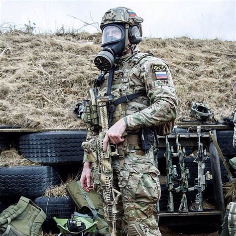 Russian Fsb Alpha Operator During A Shooting Competition 2014 2015