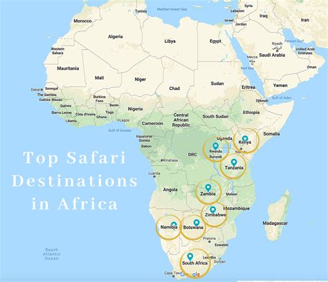 South Africa Safari Parks Map