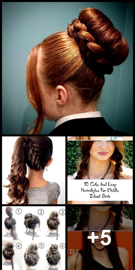 10 Cute And Easy Hairstyles For Middle School Girls