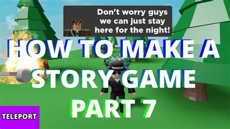 How To Make A Story Game In Roblox Studio Part 7 Youtube
