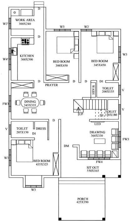 1000 Sq Low Cost 3 Bedroom House Plan Kerala 1000 Sq Ft 3 Bedrooms