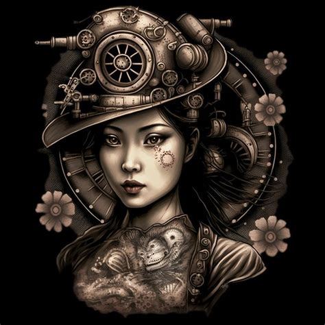 Asian Steampunk Woman In 2023 Asian Steampunk Steampunk Images
