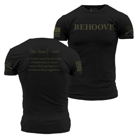 Military Apparel Behoove T Shirt Grunt Style Llc