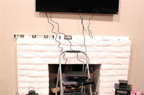 Mounting Tv Above Fireplace Hiding Wires Home Interior Design