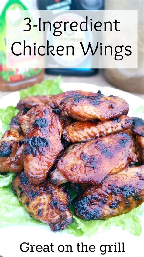 Place wings over indirect heat. 3-ingredient Chicken Wings Recipe - Great for Summer ...