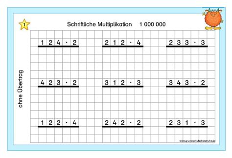 Arbeitsblatt 3 zu schriftliches dividieren. Arbeitsblätter schriftliche multiplikation | Sachaufgaben ...