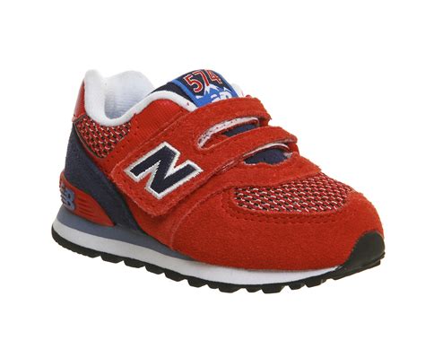 Browse our online store today! New Balance Kids 574 5-9 Red Blue - Unisex