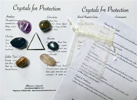 Crystals For Protection Protection Crystals Master Stones Etsy Uk