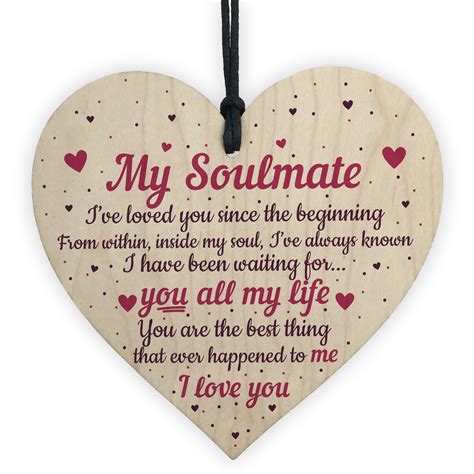 Maybe you would like to learn more about one of these? Soulmate Gifts Heart Plaque Anniversary Birthday I Love ...