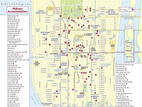 Printable Map Of Manhattan Nyc Printable Maps