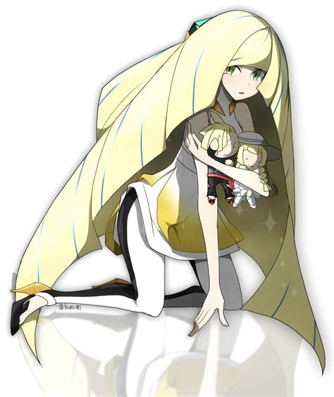 Lillie Lusamine And Gladion Pokemon And 2 More Drawn By Kuroi