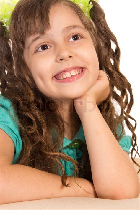 Little Girl Portrait Stock Image Colourbox