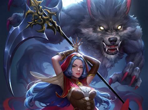 The less bombs you use to complete a level, the better the treasure is! Little Red Riding Hood and Big Bad Wolf HD Wallpaper ...