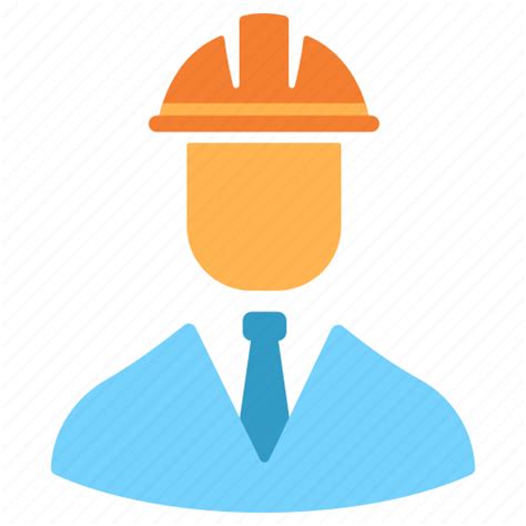 Civil Construction Engineer Engineering Helmet Person Worker Icon
