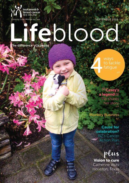 Lifeblood September 2019 Leukaemia And Blood Cancer Nz