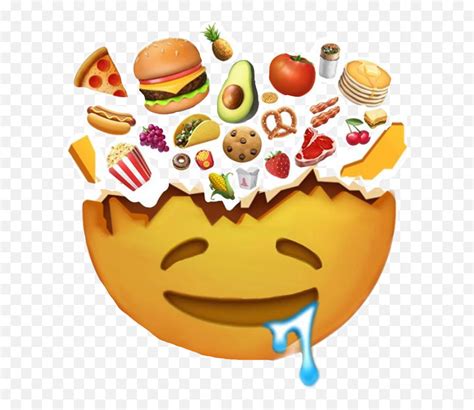 Emoji Food Cute Cool Hungry Yum Sticker Rio Draws Emojisyum Emoticon