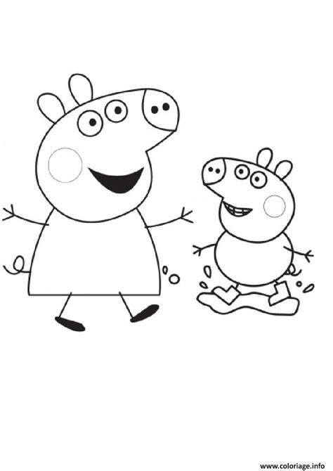 Coloriage Peppa Pig 50 Dessin Peppa Pig à imprimer