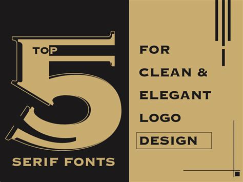 Top 5 Serif Fonts For Clean And Elegant Logo Design