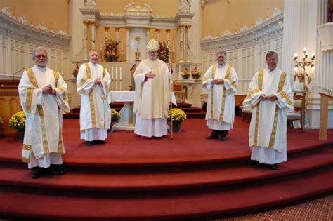 Bishop Coyne Ordains 4 Permanent Deacons Roman Catholic Diocese Of