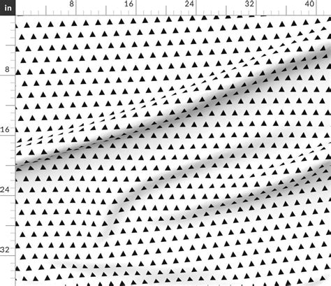 Triangle Fabric Tritri By Elvelyckan Triangle Geometric Etsy