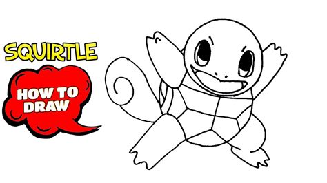 How To Draw Squirtle Pokemon Squirtle Drawing Easy Youtube