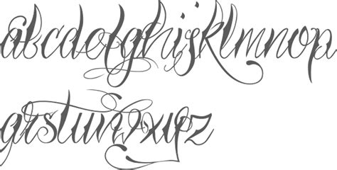 Myfonts Gangster Fonts Tattoo Fonts Cursive Tattoo Lettering