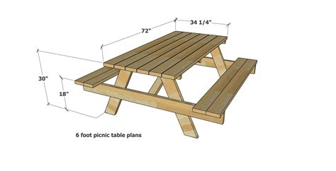 Easy Build Picnic Table Plans With Free Pdf Ana White