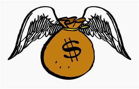 Flying Money Bag Png Free Transparent Clipart Clipartkey