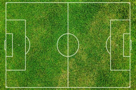 Hd Wallpaper Aerial Photography Of Soccer Field Green Grass Football