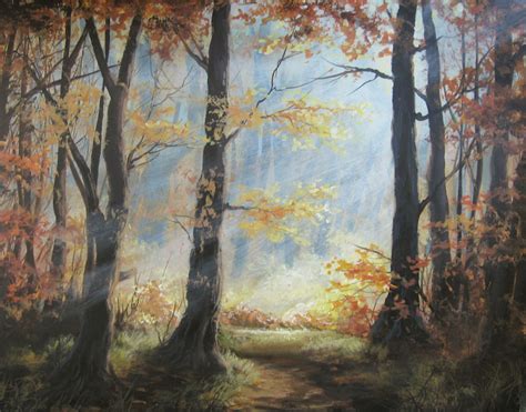 Light Through The Forest Acrylic Painting By Kevin Hill Watch Short