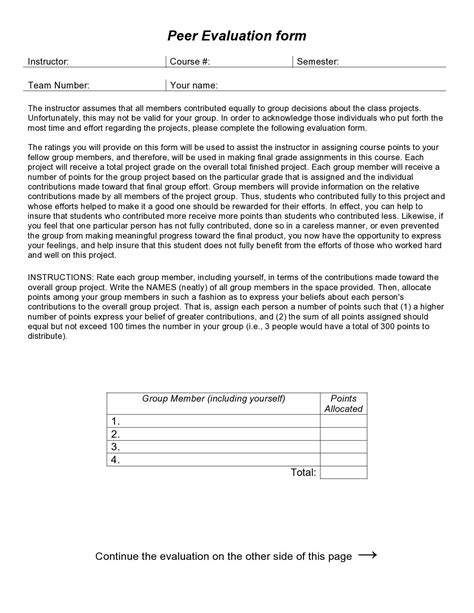 Peer Review Template Form Fill Out And Sign Printable