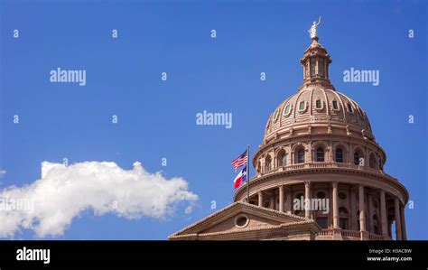Dome Of The Texas State Capitol Building In Downtown Austin Texas
