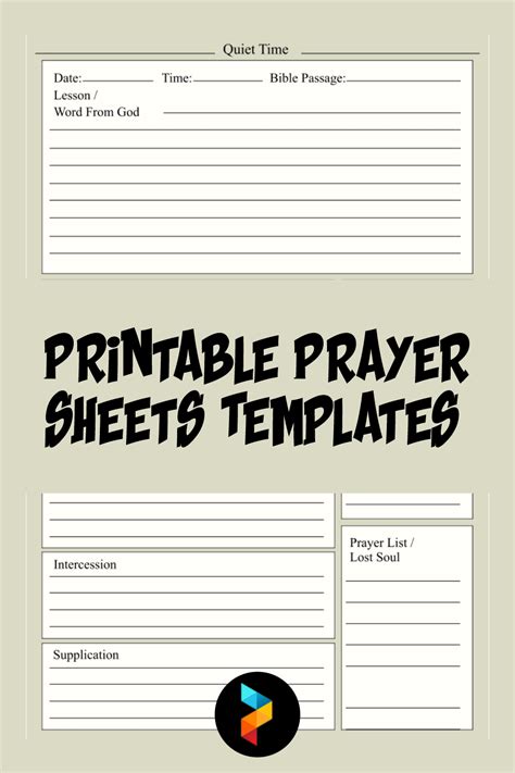 Prayer Sheets Templates 10 Free Pdf Printables Printablee