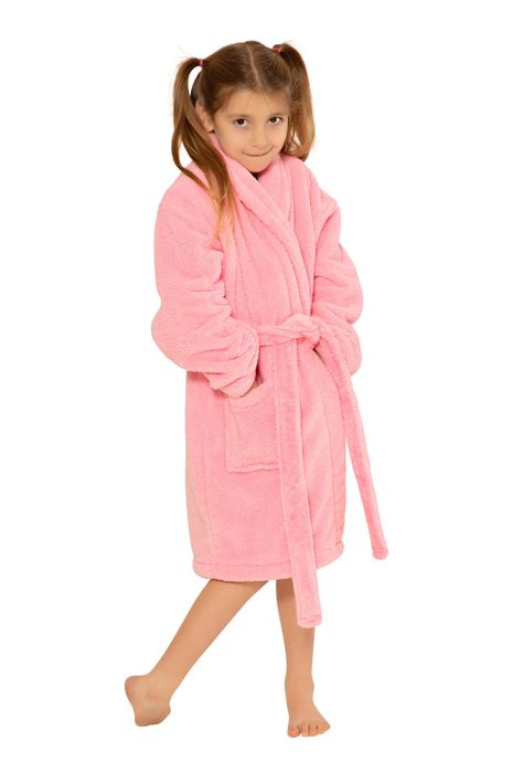 Kids Robe 100 Microfleece For Girls Soft And Cozy Plush Bathrobe