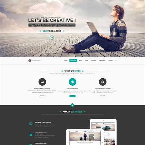 Simple One Page Website Template Free