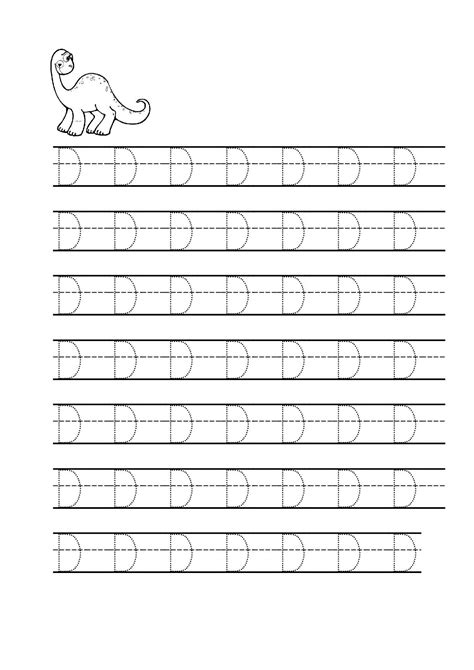 tracing letter d worksheets for preschool letter d worksheet letter