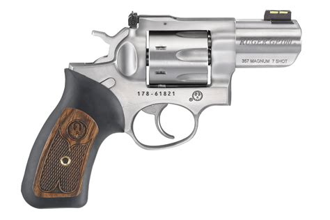 Ruger Gp100 357 Magnum 7 Shot Double Action Revolver With 25 Inch